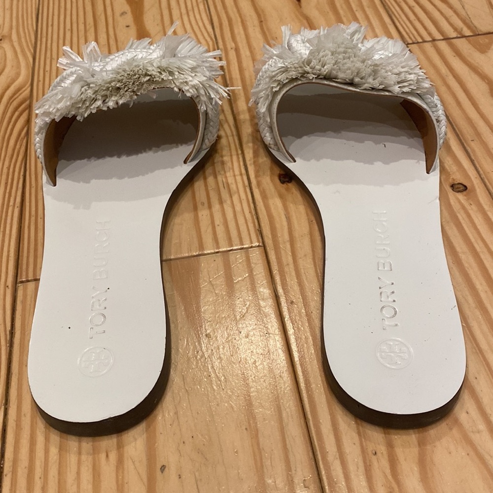 Tory Burch Rope Slide white raffia sandal - Picture 6 of 6